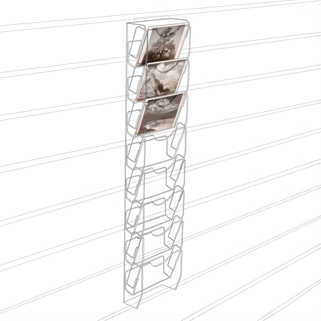 Horizontal Card Ladder for Slatwall (8523SW) – Clear Solutions