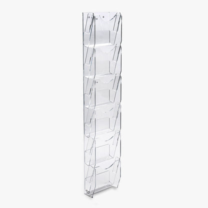 Six Pocket Vertical Note Card Ladder with 5 1/2" Wide Pockets