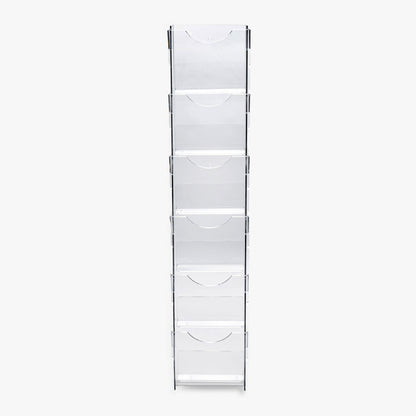 Six Pocket Vertical Note Card Ladder with 5 1/2" Wide Pockets (8524)
