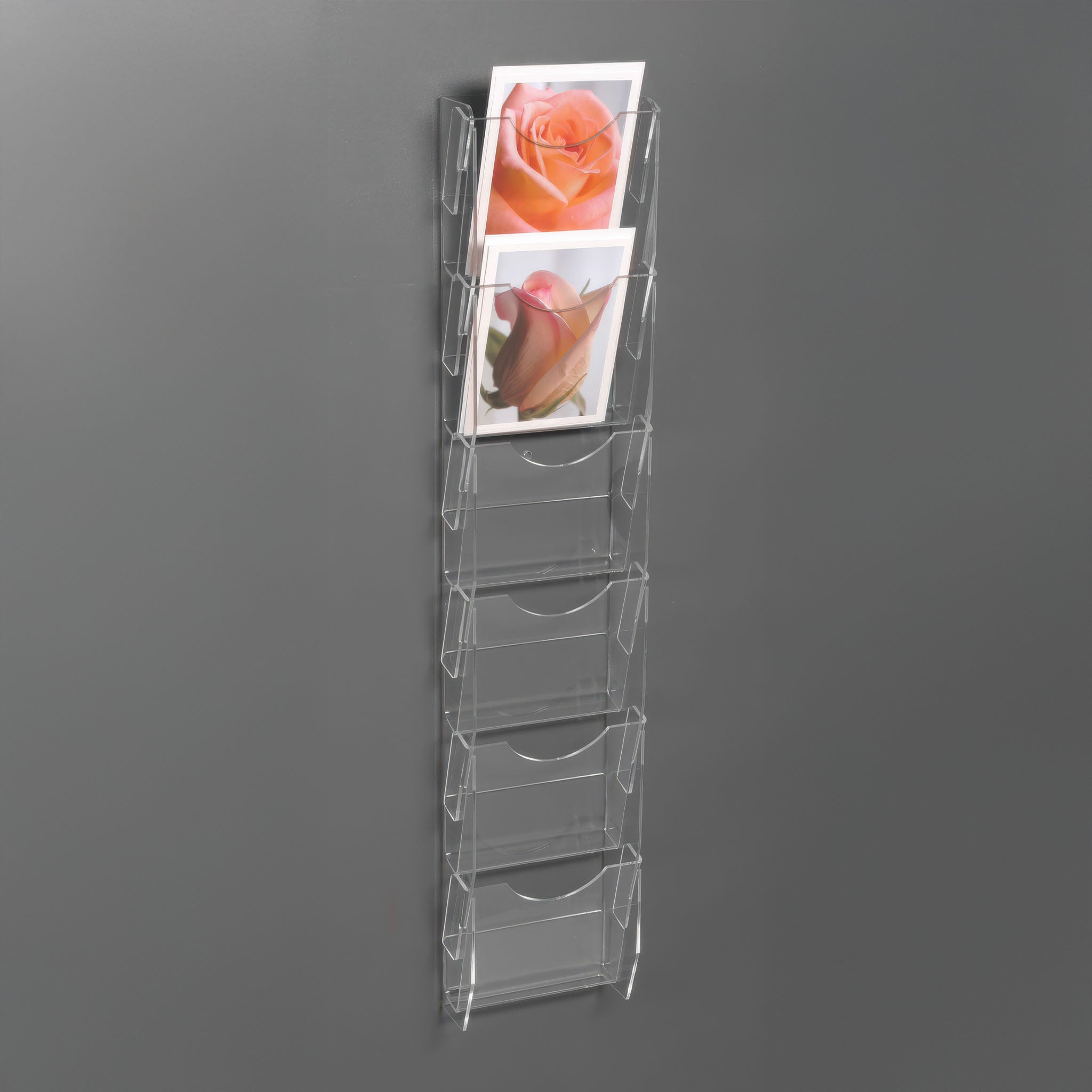 Six Pocket Vertical Note Card Ladder with 5 1/2