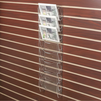 Horizontal Card Ladder for Slatwall, for postcards or greeting cards