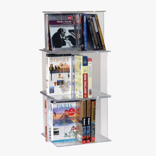 Clear Book Carousel Stackable Modules, 10 5/8" or 12" Square