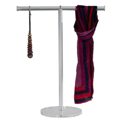 Clear T-Bar to Hang and Display Scarves and Other Accessories