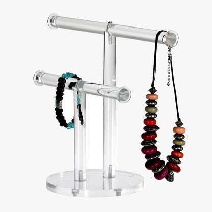 Small Necklace & Bracelet Double T-Bar (8775)