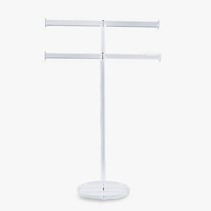 Clear Acrylic Double Scarf T-Bar (8779)