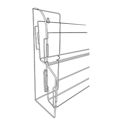 Two Tier Wall Cascades for Slatwall, 12" to 48" Wide
