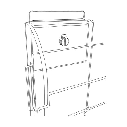 Clear Wall Cascade, Four Shelves with Slatwall Adapter, 12" to 48" Wide