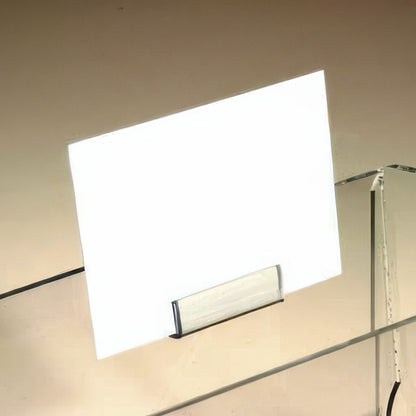 Clear Acrylic Adhesive Sign Holder Clip Pair 
