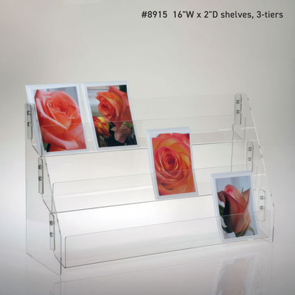 Three or Four Tiered Card Racks, 16" to 22" Wide