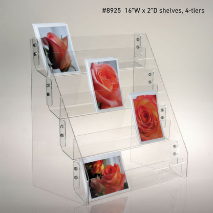 Three or Four Tiered Card Racks, 16" to 22" Wide