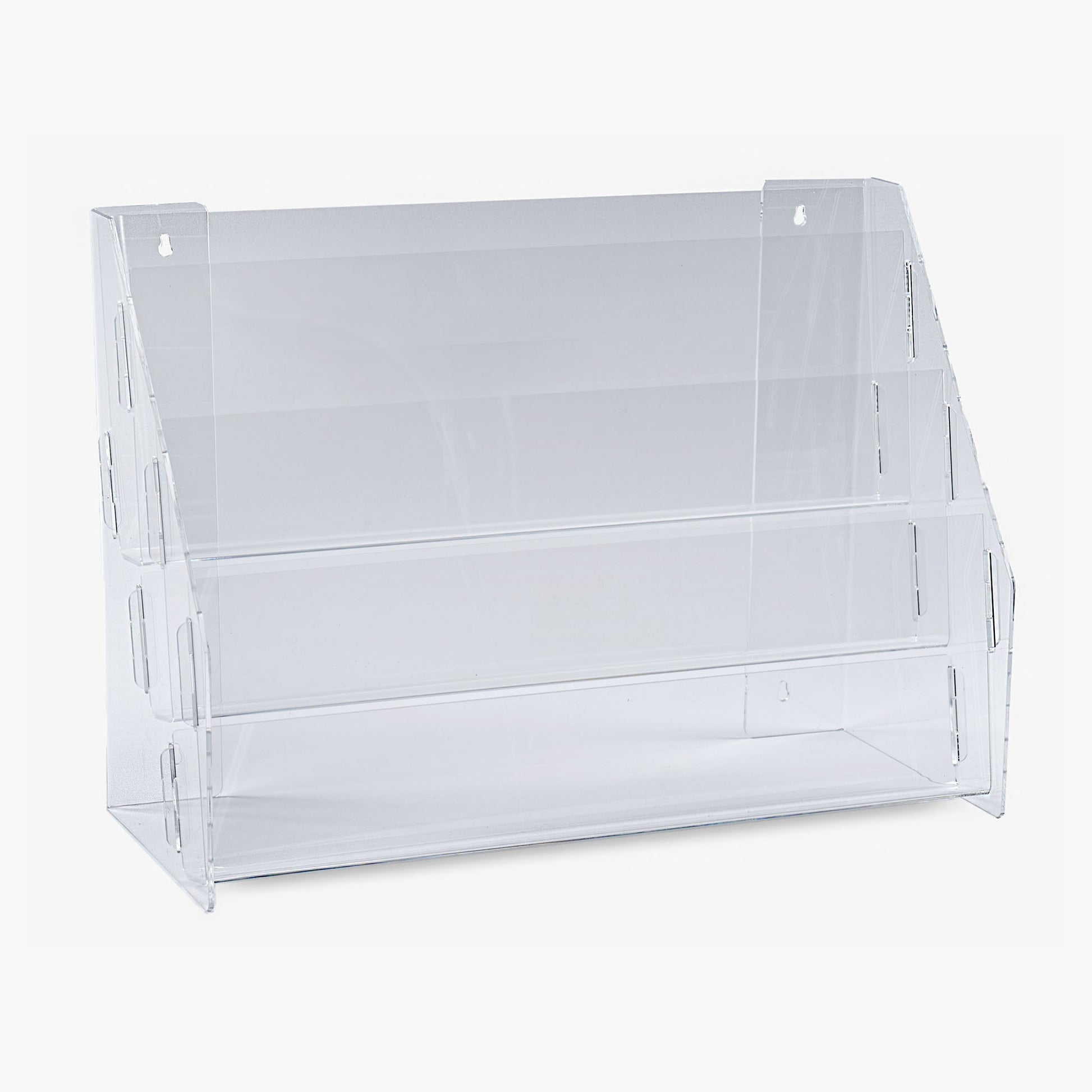 Three Tier Wall/Countertop Brochure Rack, 17 1/2