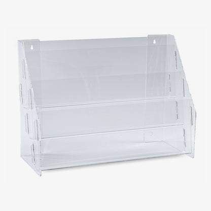 Three Tier Wall/Countertop Brochure Rack, 17 1/2" Wide Shelves (8940)