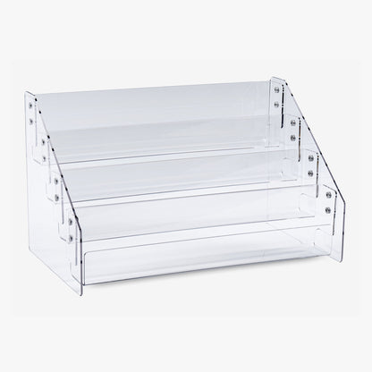 Four Tier Multipurpose Clear Display, 17 5/8" Wide (8948)