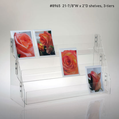 Three or Four Tiered Card Racks, 16" to 22" Wide