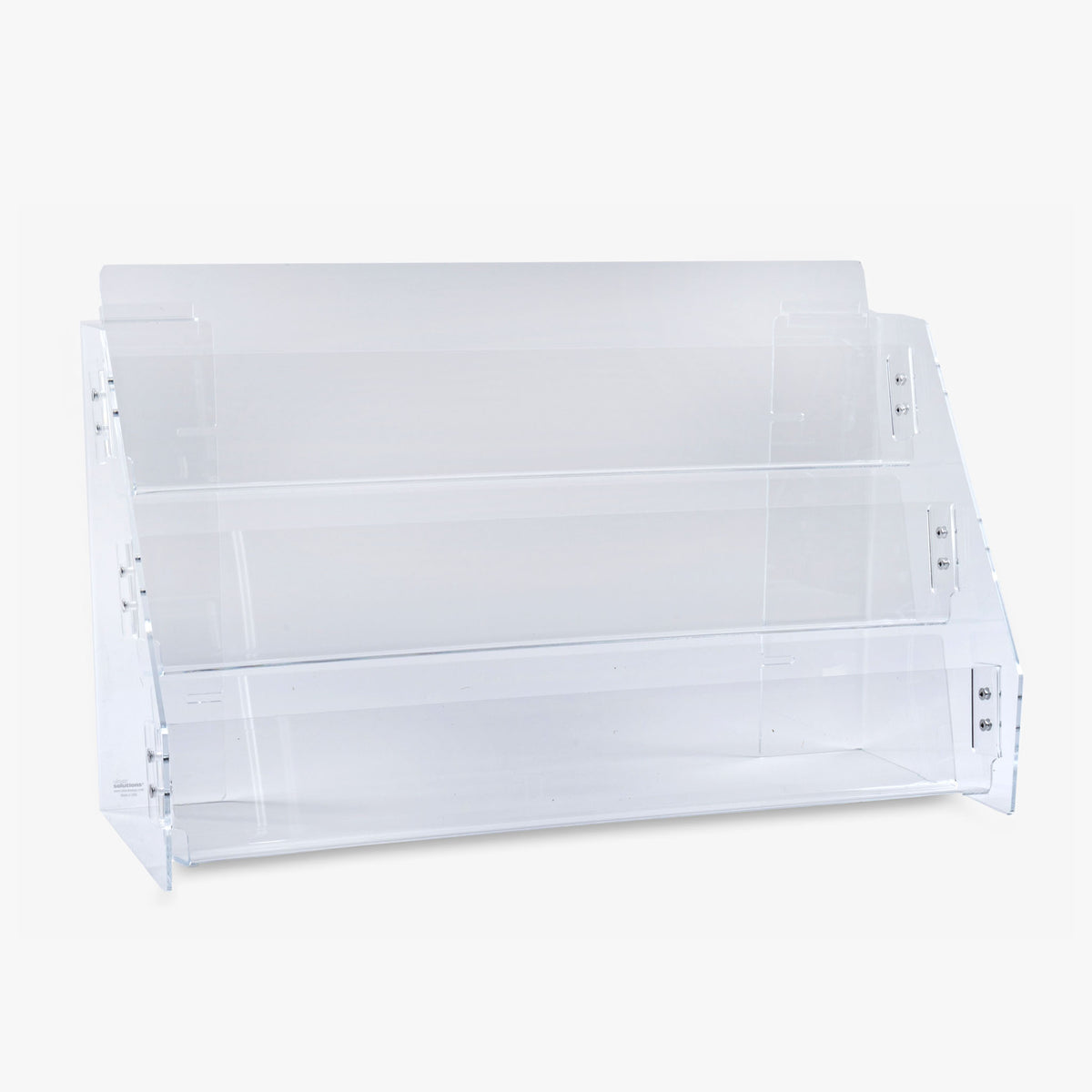 Book Rack Clearing Three Tier Book Rack for Countertop or Wall (8966) – Clear Solutions