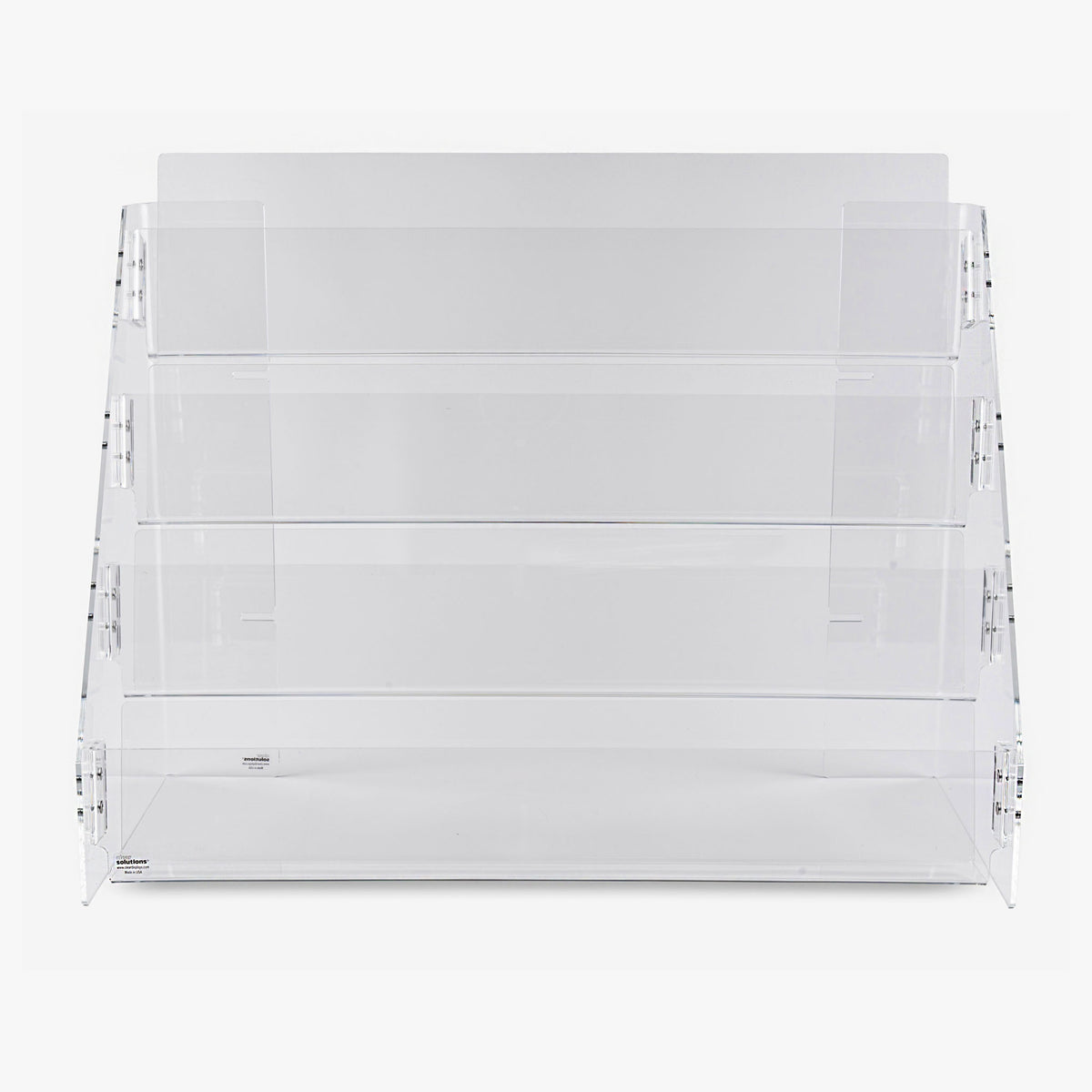 Book Rack Clearing Large Heavy Duty Four Tier Book Rack for Wall or Counter (8967) – Clear ...