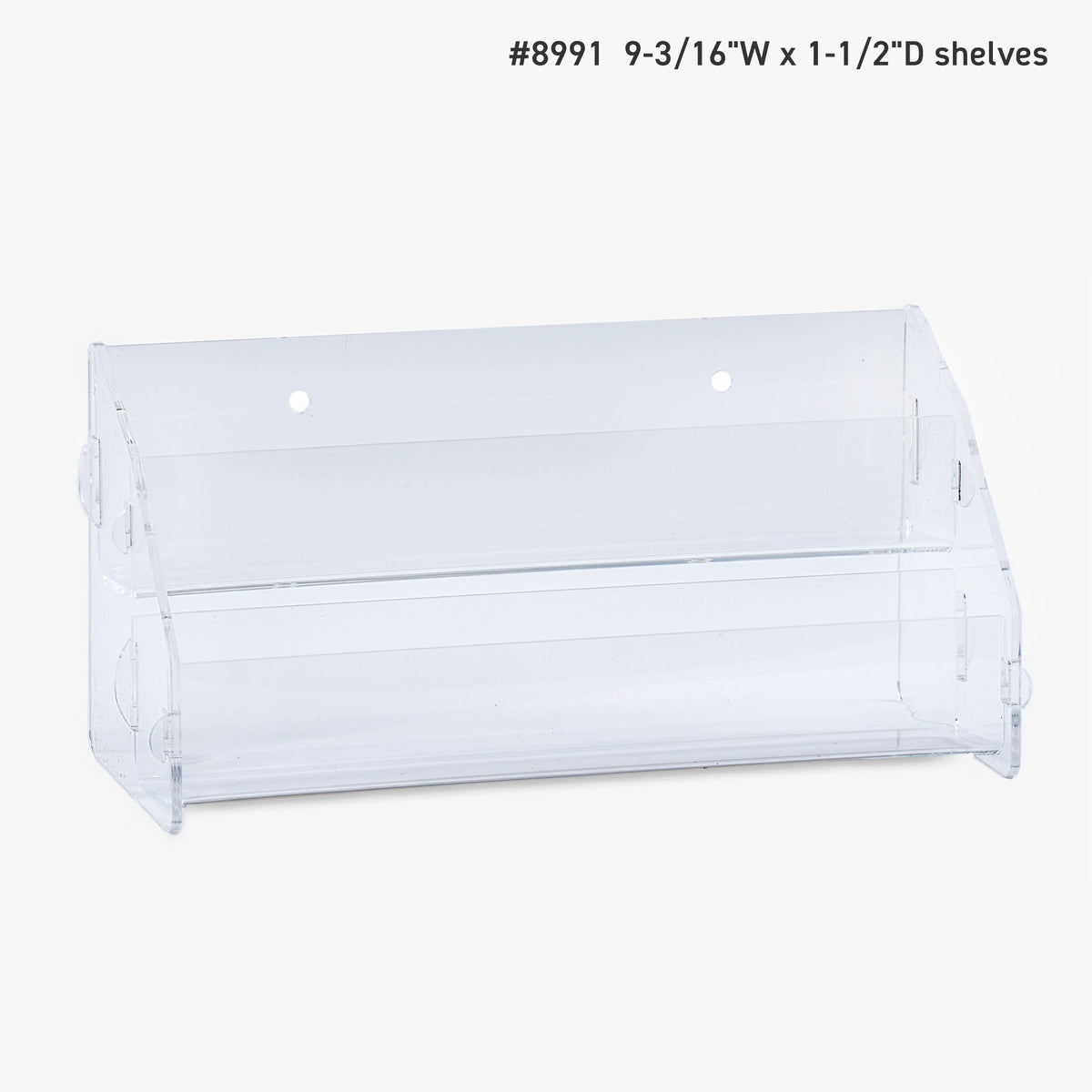 Clear Rack Two Tier Clear Enclosed Rack, 10