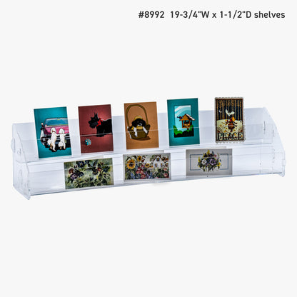 Two Tier Clear Enclosed Rack, 10" to 24" Wide