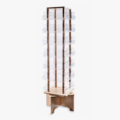 Wood and Acrylic Floor Spinner with Black, White or Maple Finish (920-70)