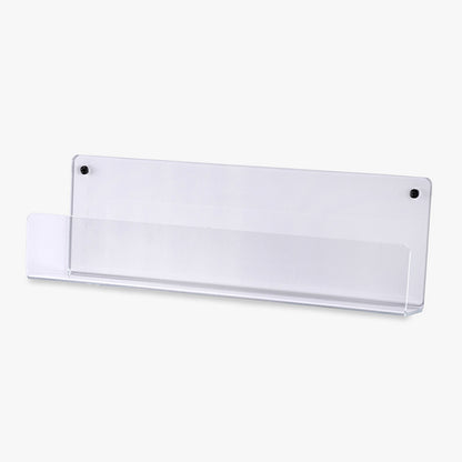 Clear Acrylic Flat Shelf with Lip, 12" Wide (9211)