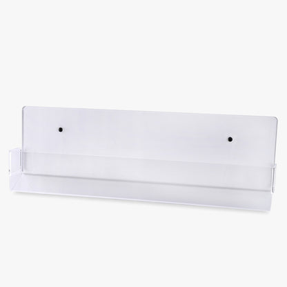Clear Acrylic Wall Mounted Boxed Shelf, 16 7/8" Wide (9212)