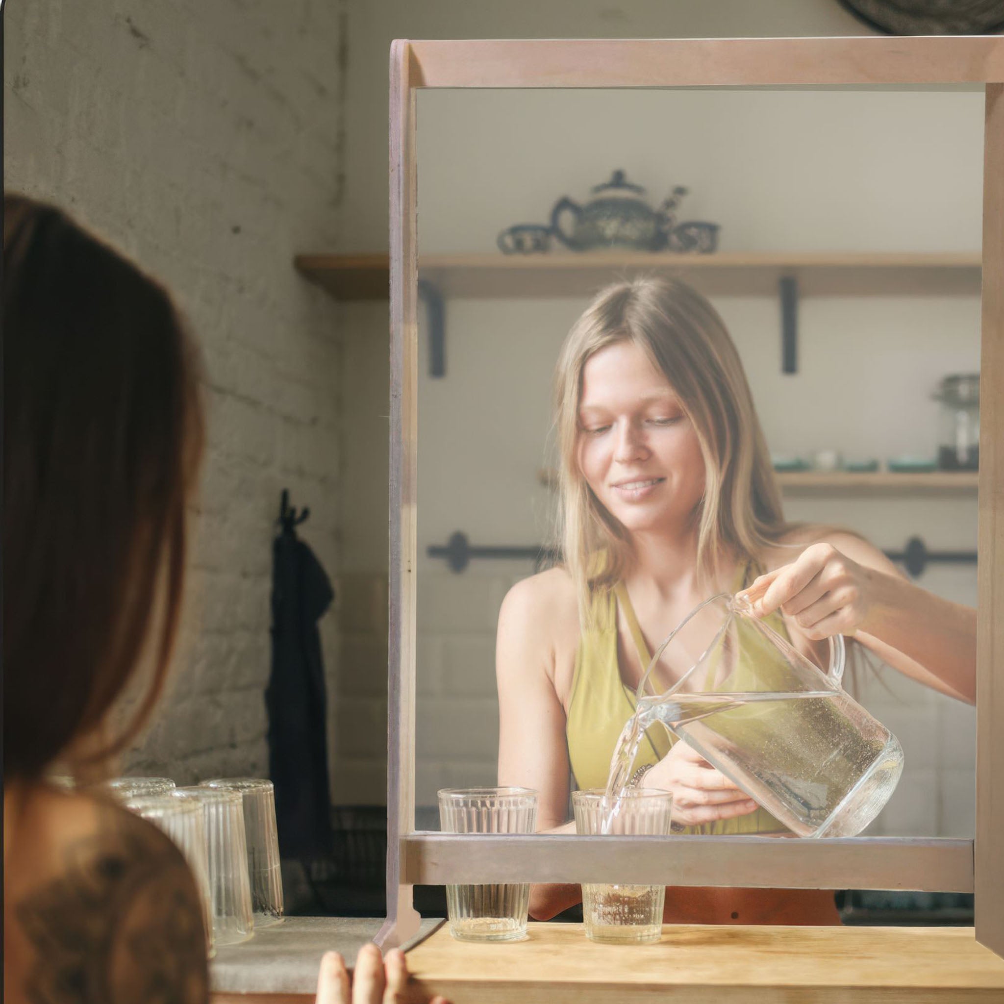 Point of Sale Clear Retail Shield with Wood Frame – Clear Solutions