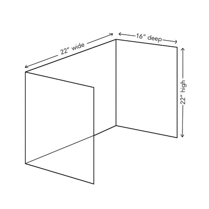 Clear Acrylic Student Study Carrel / Virus Shield
